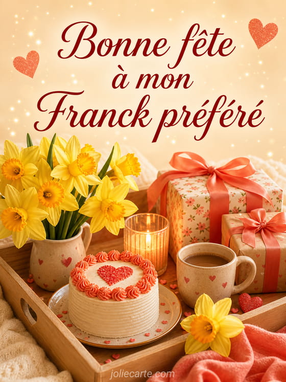 Carte bonne fête Franck