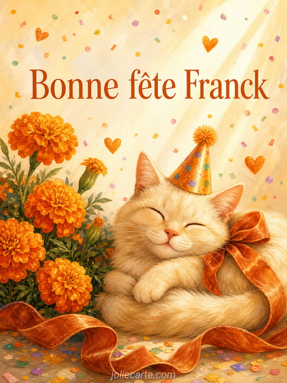 Carte bonne fête Franck
