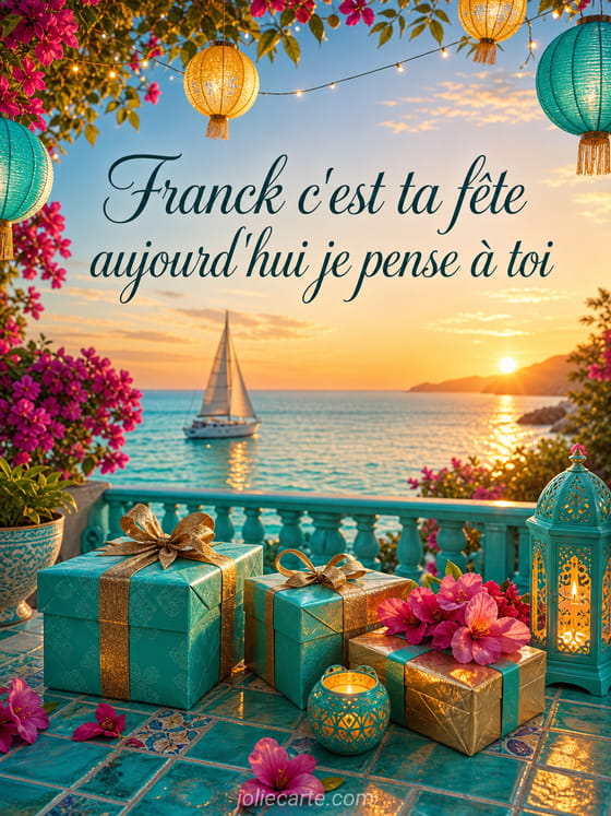 Carte bonne fête Franck
