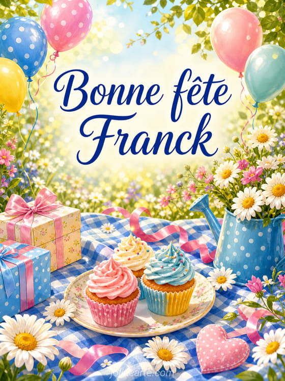Carte bonne fête Franck