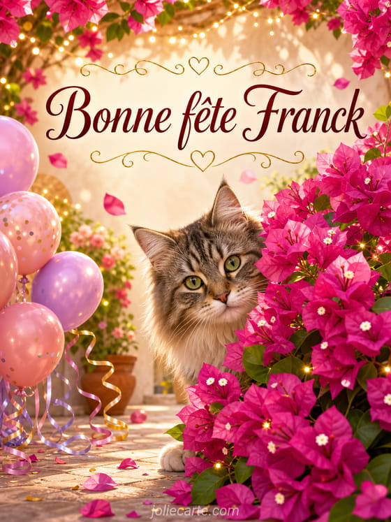 Carte bonne fête Franck