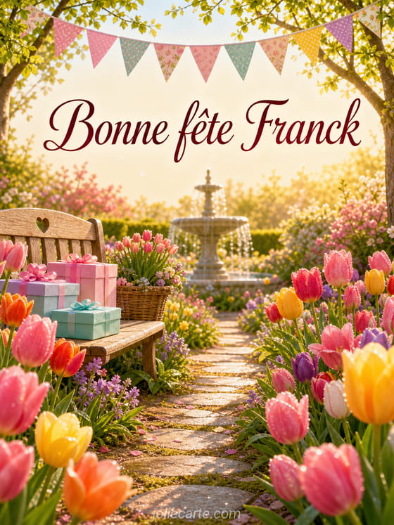 Carte bonne fête Franck