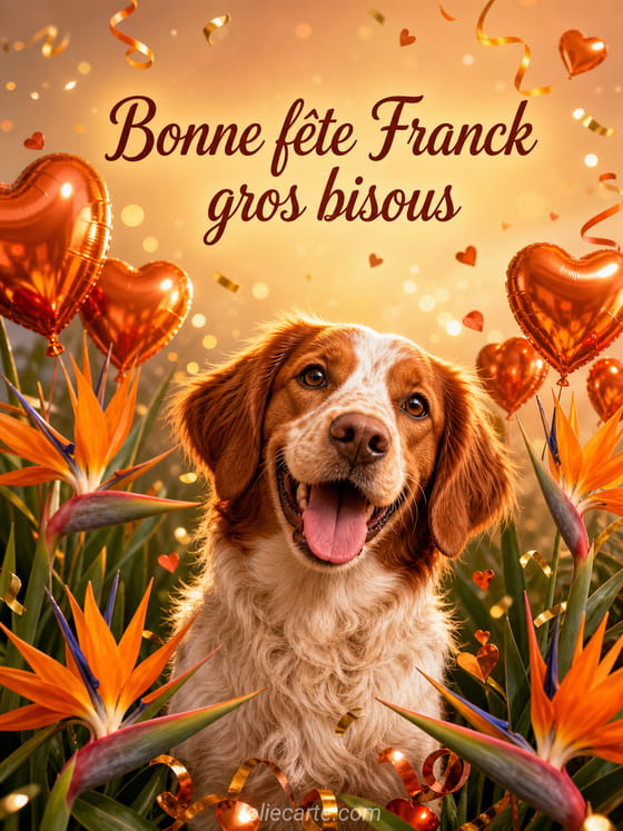 Carte bonne fête Franck
