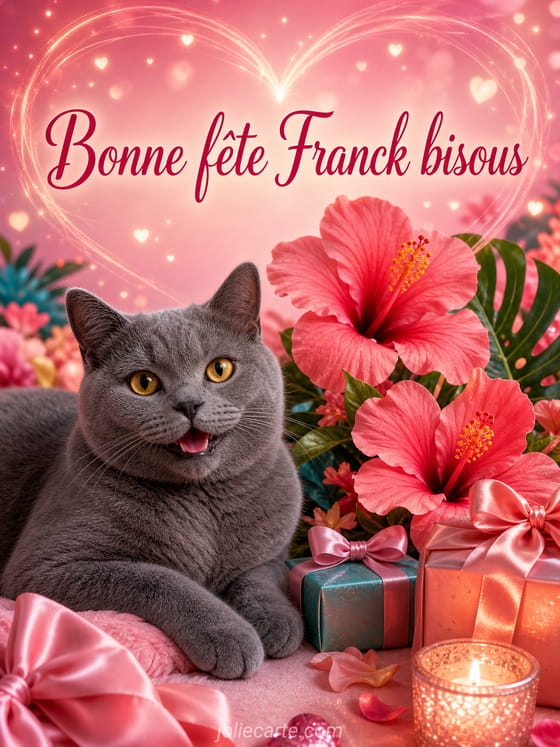Carte bonne fête Franck
