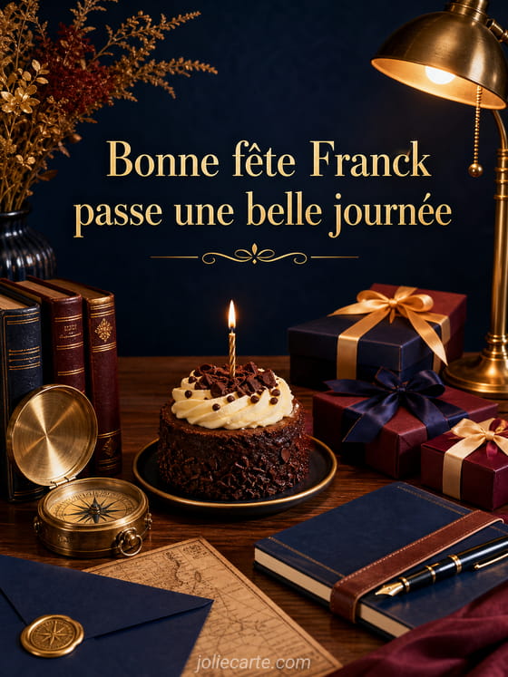 Carte bonne fête Franck
