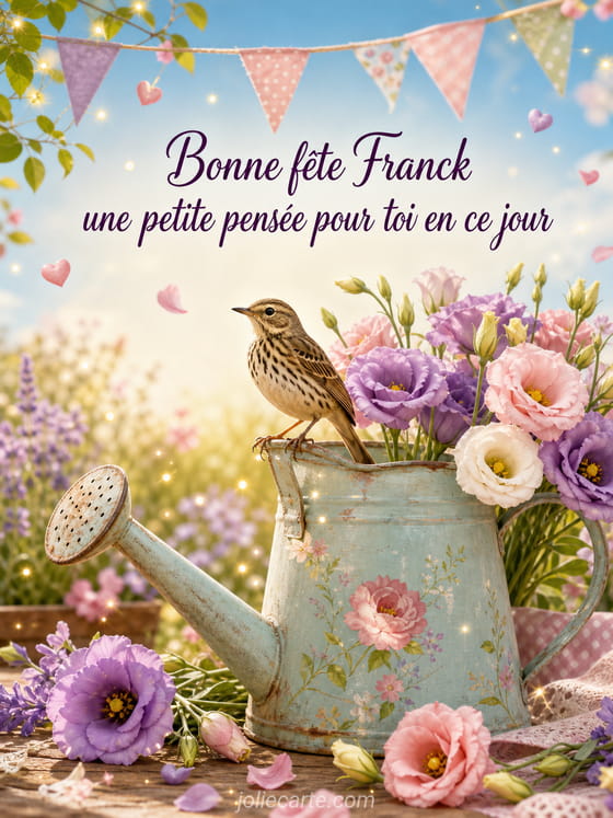 Carte bonne fête Franck