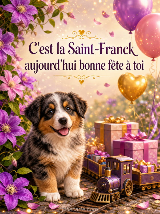 Carte bonne fête Franck