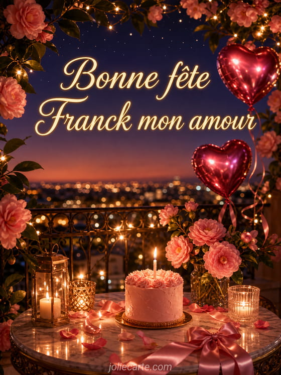 Carte bonne fête Franck
