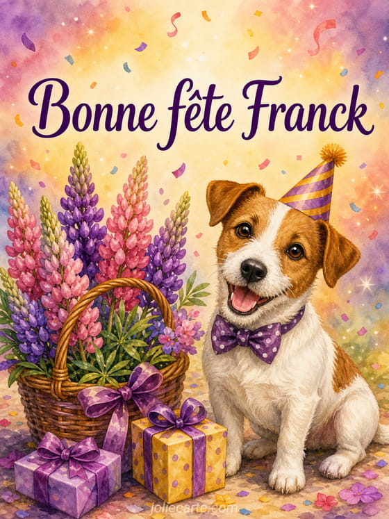 Carte bonne fête Franck