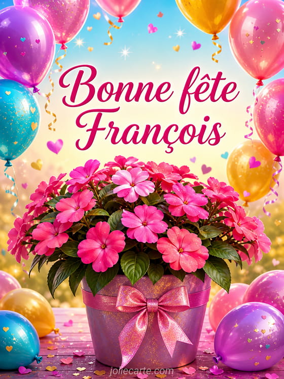 Carte bonne fête François