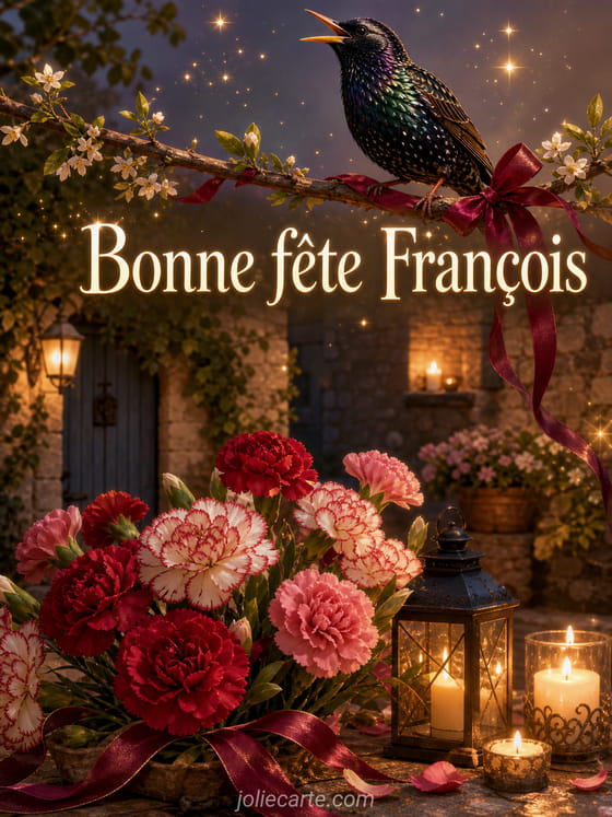 Carte bonne fête François