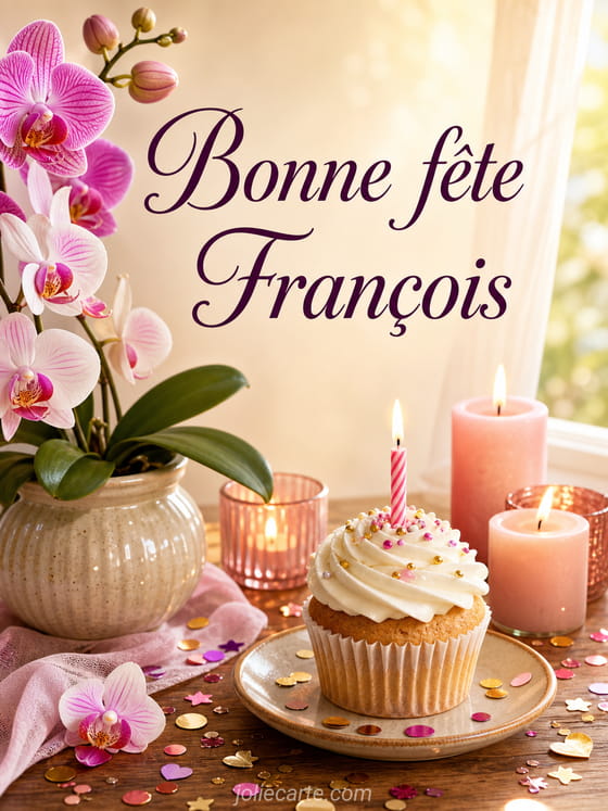 Carte bonne fête François