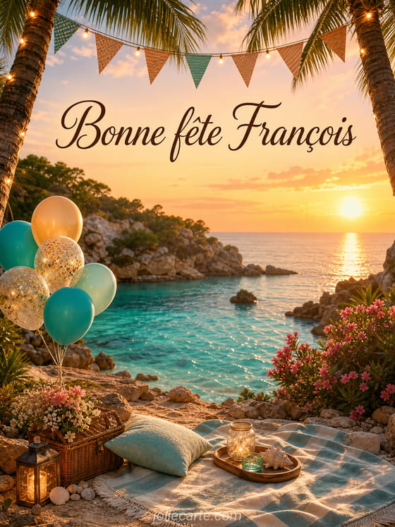 Carte bonne fête François