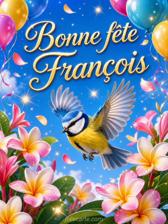 Carte bonne fête François