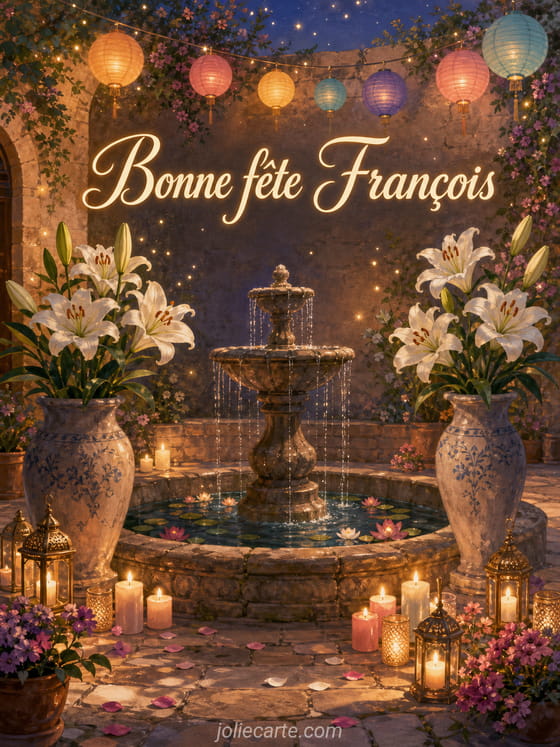Carte bonne fête François