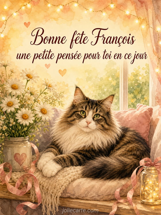 Carte bonne fête François
