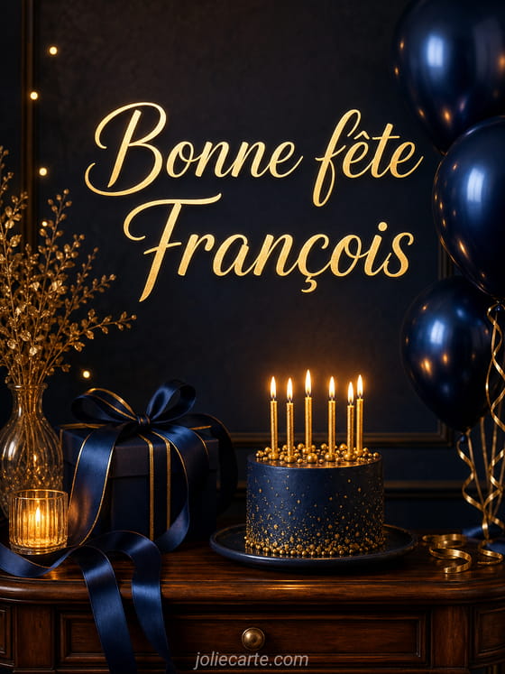 Carte bonne fête François