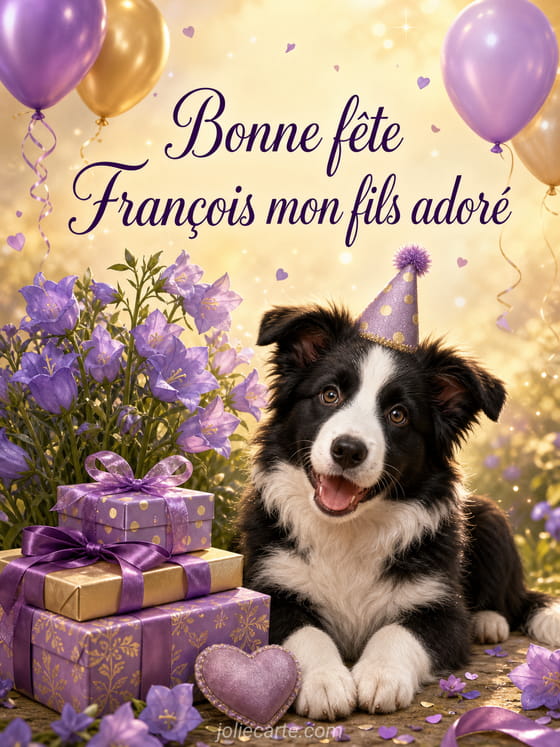 Carte bonne fête François