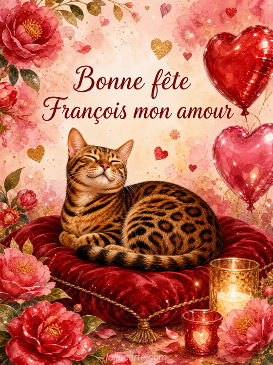 Carte bonne fête François