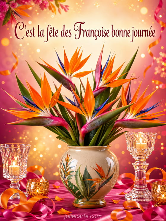 Carte bonne fête Françoise