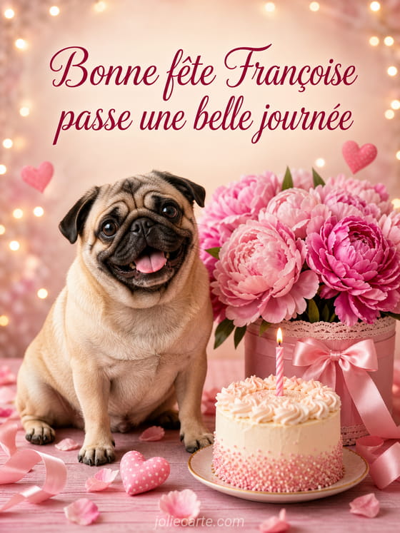 Carte bonne fête Françoise