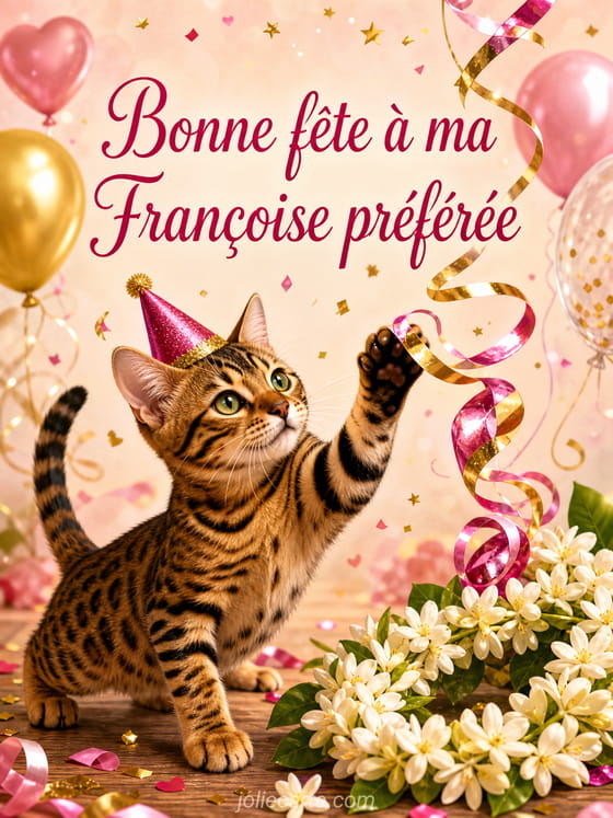Carte bonne fête Françoise
