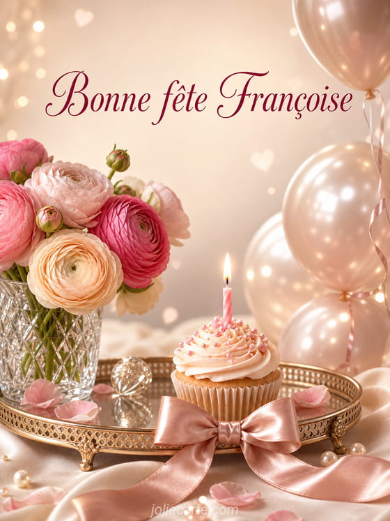 Carte bonne fête Françoise