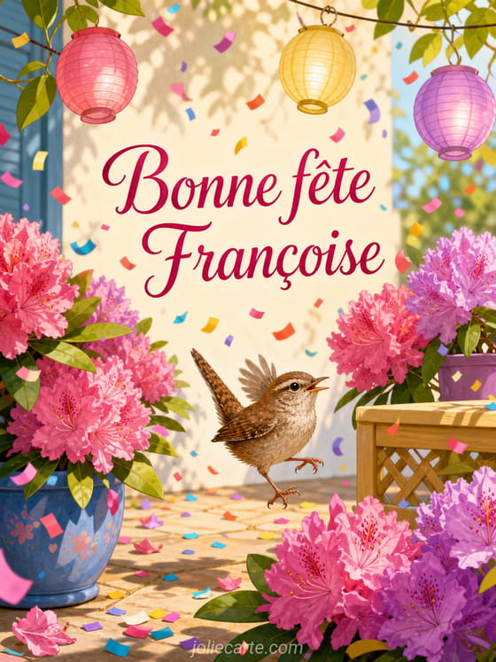 Carte bonne fête Françoise