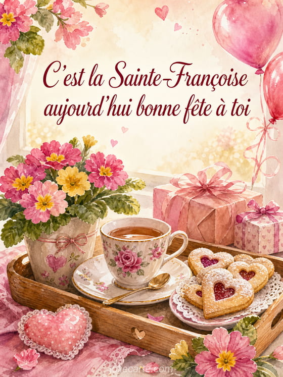 Carte bonne fête Françoise