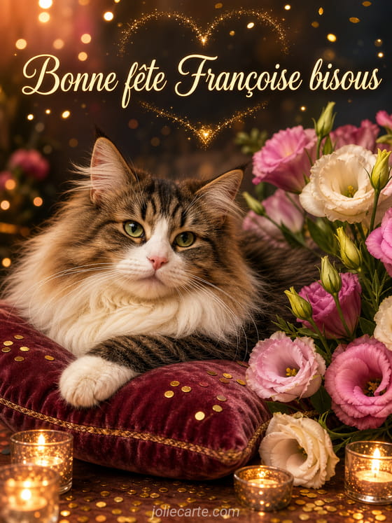 Carte bonne fête Françoise