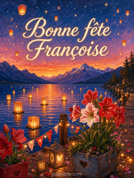 Carte bonne fête Françoise