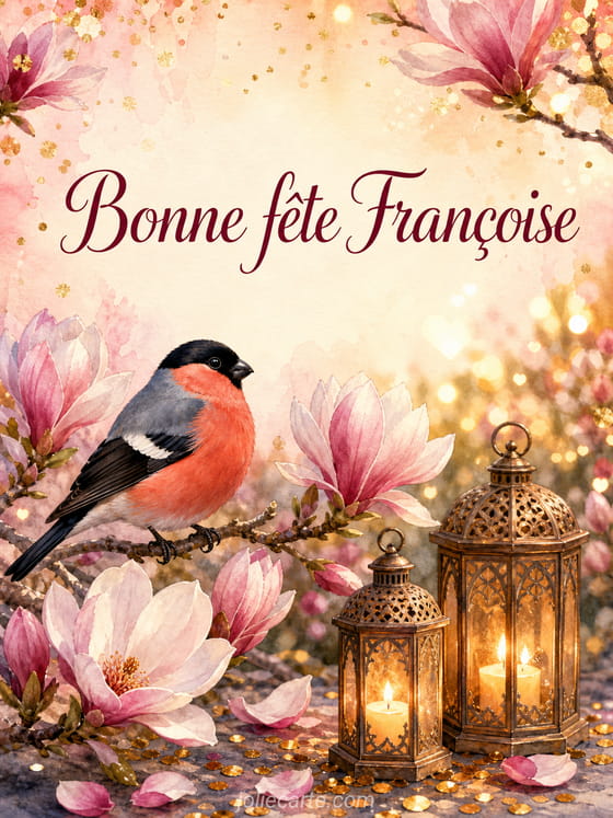 Carte bonne fête Françoise