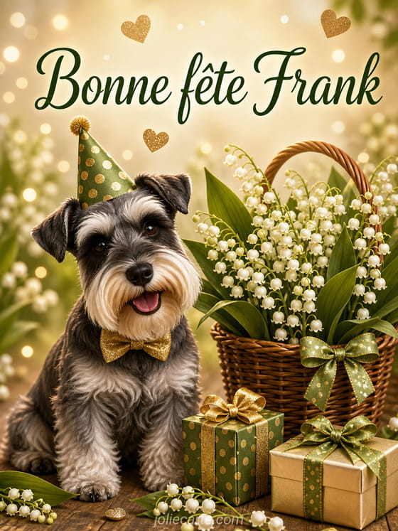 Carte bonne fĂȘte Frank