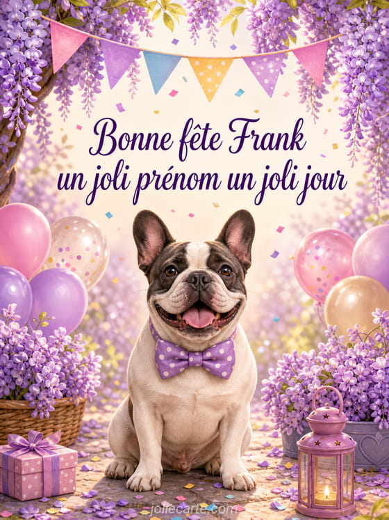 Carte bonne fĂȘte Frank