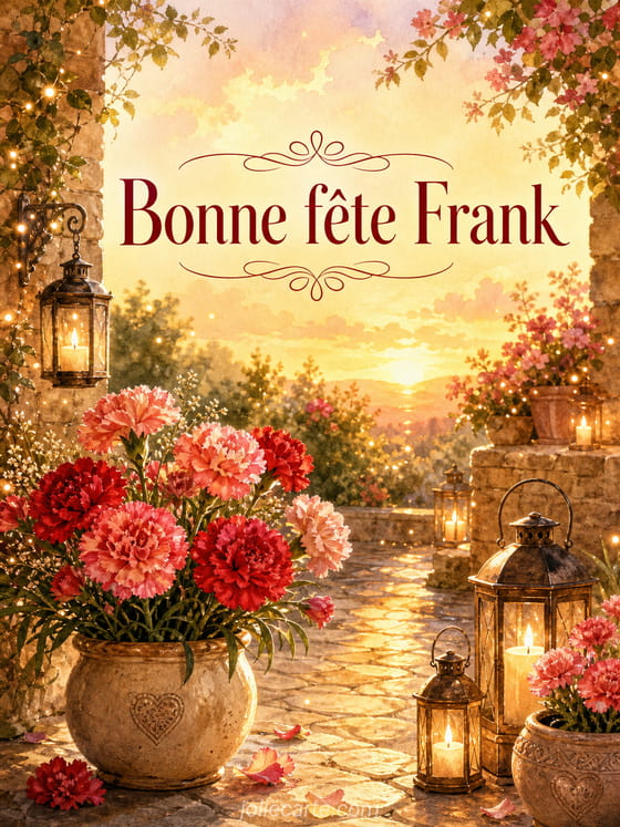 Carte bonne fĂȘte Frank