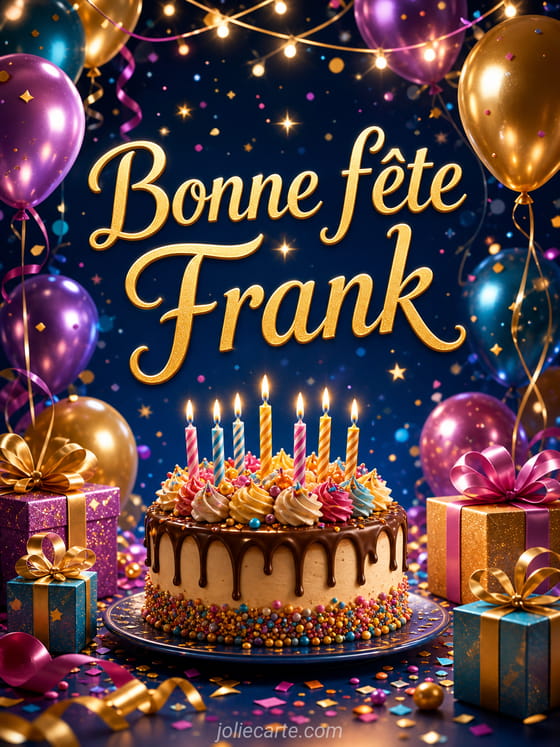 Carte bonne fĂȘte Frank