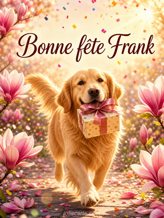 Carte bonne fĂȘte Frank