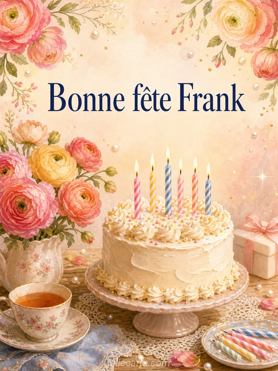 Carte bonne fĂȘte Frank