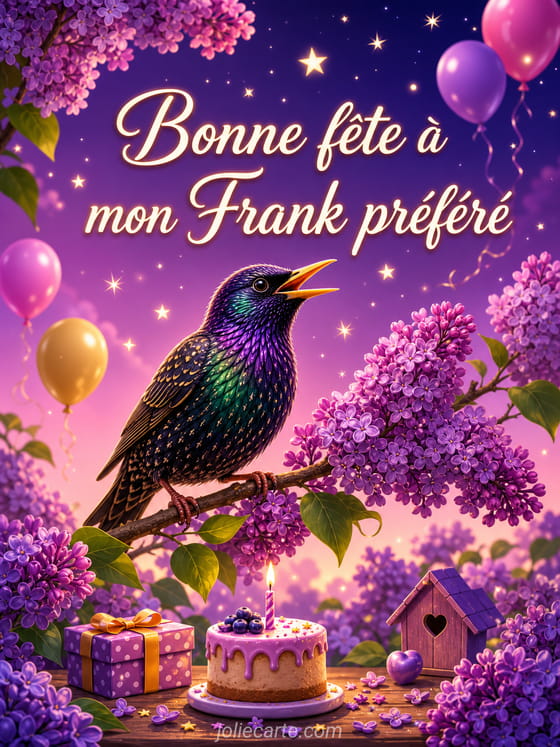 Carte bonne fĂȘte Frank