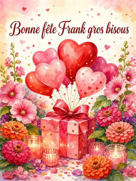Carte bonne fĂȘte Frank