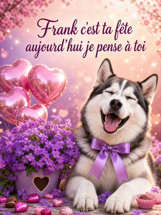 Carte bonne fĂȘte Frank