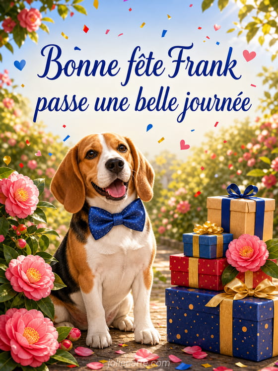 Carte bonne fĂȘte Frank