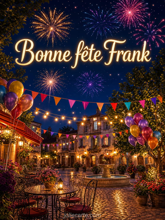 Carte bonne fĂȘte Frank