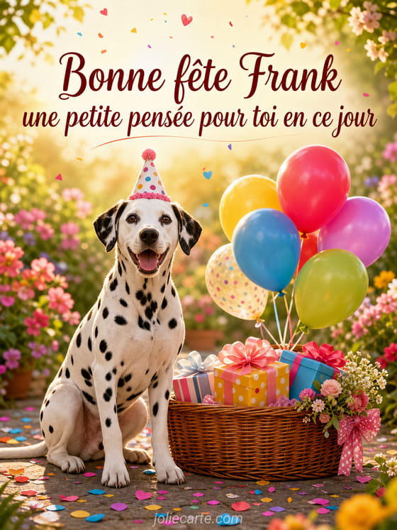 Carte bonne fĂȘte Frank