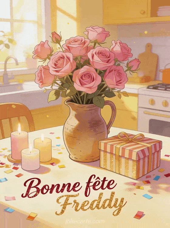 Bonne fête Freddy - Bonne fete freddy fleurs