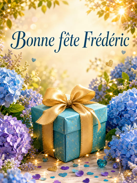 Carte bonne fĂȘte FrĂ©dĂ©ric