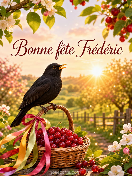 Carte bonne fĂȘte FrĂ©dĂ©ric