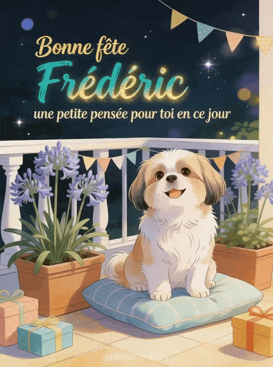 Bonne fête Frédéric - Bonne fete frederic chien