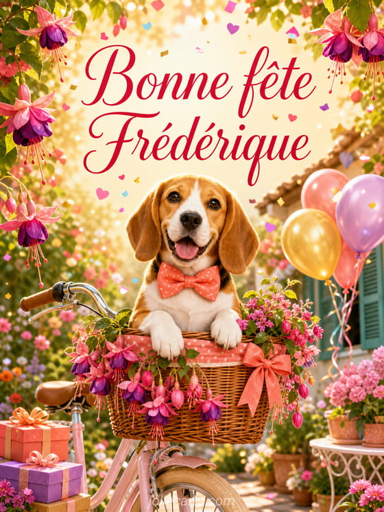 Carte bonne fĂȘte FrĂ©dĂ©rique
