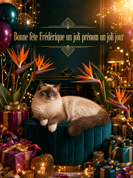 Carte bonne fĂȘte FrĂ©dĂ©rique